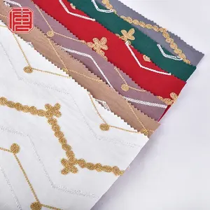 刺繍生地メーカー100% ポリエステルCEY刺繍デザイナー生地衣類用