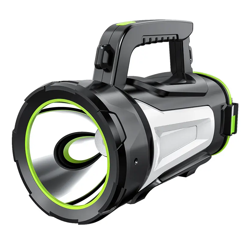 Long Range Usb Flashlight Torches Handheld Spotlight Searchlight Hiking Handle Flash Light Rechargeable Flashlight
