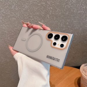 เคสโทรศัพท์แม่เหล็กใสสำหรับ Samsung S24 ultra ผิวสัมผัสนุ่มแบบด้าน อุปกรณ์เสริมโทรศัพท์สำหรับ Samsung S25 Plus S25 ultra - Product Image 5