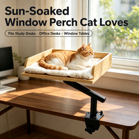 Nouveau lit pour chat en bois, style pince de table, produit pour animaux de compagnie, support de table pour chat, lit pour chat domestique