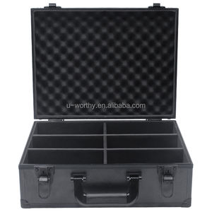 Прямая Продажа с завода Ningbo, конкурентоспособная цена, противоударный алюминиевый чехол для хранения <span class=keywords><strong>CD</strong></span> со съемными разделениями - Product Image 6