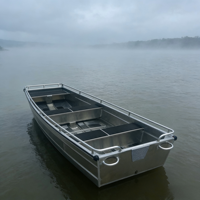 Bateau en aluminium à prix d'usine, bateau de pêche, bateau John pour eaux peu profondes et activités de loisirs