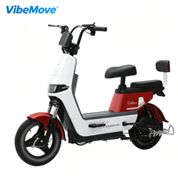 Vélo électrique personnalisé OEM/ODM 48V 350W, scooter électrique intelligent léger à deux roues en acier haute teneur en carbone pour adultes
