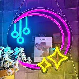 Luces decorativas LED de diseño libre, espejos de maquillaje creativos, <span class=keywords><strong>lentes</strong></span> de relleno Hello CAT, luces de espejo acrílico luces de neón personalizadas - Product Image 1