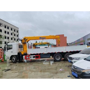 شاحنة شاكمان <span class=keywords><strong>6</strong></span>×4 ثقيلة مزودة برافعة - رافعة هيدروليكية مفصلية بالفنجر بحمولة 12 طن مع سطح تحميل - Product Image 4