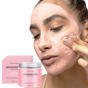 Masque d'<span class=keywords><strong>argile</strong></span> <span class=keywords><strong>rose</strong></span> de la mer morte avec logo du fabricant pour le nettoyage des pores. - Product Image 3
