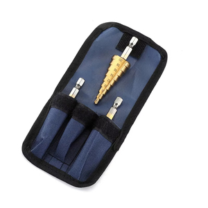 3pcs Step <b>Drill</b> <b>Bit</b> Saw <b>Drill</b> <b>Bit</b> <b>Set</b> Titanium Milling Cutter 4-12 3-12 4-20 4-32mm for Woodworking Metal Core Hole Opener - Product Image 3