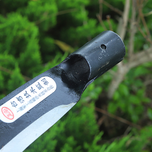 Faucille en forme de croissant en acier au manganèse à manche en bois, tondeuse à gazon agricole, couteau incurvé, civil et jardin - Product Image 6