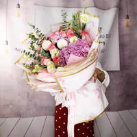Fournisseurs professionnels Papier d'emballage de fleurs de marbre de luxe 58cm x 58cm Feuilles compatibles avec l'impression par héliogravure