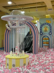 Commercial vilain château piscine à balles trampoline <span class=keywords><strong>maison</strong></span> jouer aire de jeux intérieure conception d'équipement de jeu - Product Image 3