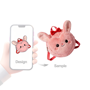 Sac à dos en peluche personnalisé, votre propre porte-monnaie en peluche, mini ours en peluche mignon, motif animal, dessin animé, <span class=keywords><strong>rangement</strong></span> en peluche - Product Image 2