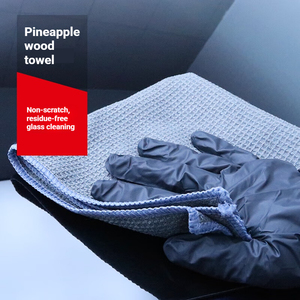 Toalla Absorbente de 400 GSM, 40*40, Secado Rápido, <span class=keywords><strong>para</strong></span> Limpieza Interior de Automóviles, Paños de Microfibra con Tejido Waffle, Logotipo Personalizado - Product Image 2