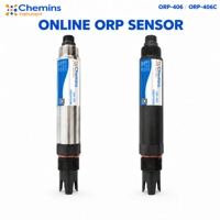 Sensor Kualitas Air ORP Online Industri ORP-406 ORP-406C POM 316L POM Pilihan Housing ABS RS485 Modbus IP68