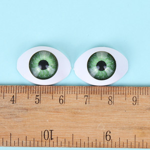 <span class=keywords><strong>Ojos</strong></span> de muñeca de plástico de resina, planos, acrílicos, baratos, azul, marrón, gris, Rojo - Product Image 3