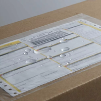 Enveloppes d'expédition en plastique transparent imperméables en gros, pochettes, impression en gravure, sérigraphie, étiquette d'expédition autocollante
