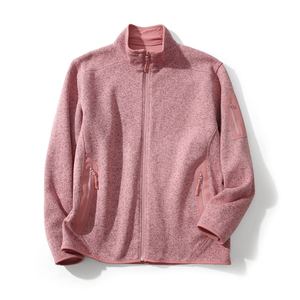 Veste polaire à col montant pour femme Feiqin, manches régulières, respirante, pour sports de plein air, décontractée, chaude, pour la course à pied, la randonnée, le camping - Product Image 4