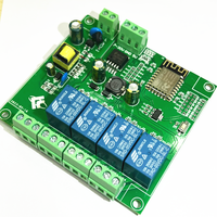 Módulo de relé ESP8266 WIF de 4 canales, placa de desarrollo Wifi, DC 5V, 7-28V, 30A, para Control inalámbrico de hogar inteligente