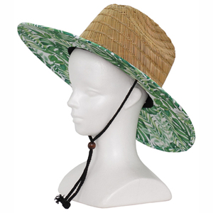 Excellent Breathability Beach Outings Monstera Travelling Unisex Straw <b>Hats</b> For Women - Product Image 1