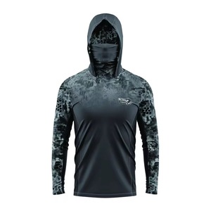 Su geçirmez ve rüzgar geçirmez özellikleri ile özel süblimasyon <span class=keywords><strong>Camo</strong></span> balıkçılık T-Shirt balıkçılık kıyafetleri