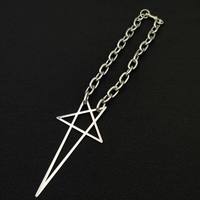 Collier ras du cou tendance punk hip-hop, chaîne gothique pour adulte avec pendentifs étoiles en acier inoxydable, accessoires de bijoux, cadeaux