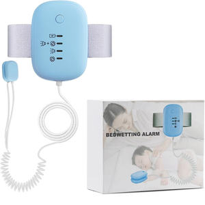 Alarma portátil para mojar la cama de tamaño <span class=keywords><strong>Mini</strong></span> multicolor, sonidos fuertes y vibraciones fuertes, alarma de humedad de orina para personas que duermen profundamente - Product Image 3