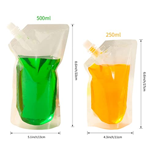 Différentes tailles Durable preuve d'odeur réutilisable croisière Sneak Flask Kit Rum Runner plastique jus bec pochette sac - Product Image 6