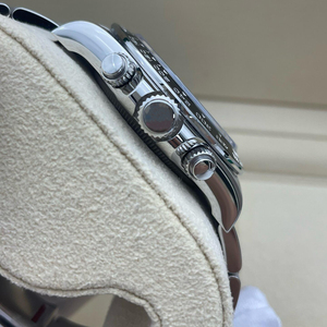 Montre chronographe de luxe style acier noir cadran de course mouvement automatique 40mm montre homme - Product Image 3