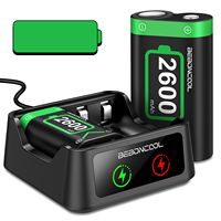 Nuevo juego de batería Xbox Series X Gamepad 2650 mAh Gamepad inalámbrico Cargador de batería dual para controladores Xbox One/One S/X/One Elite