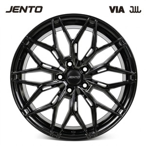 Jantes en alliage Flow Forming 18x8.5J <span class=keywords><strong>5x112</strong></span> 5x114.3 Noir Brillant Mesh pour Tesla Model 3 Y Audi A3 A4 S3 Neuves - Product Image 1