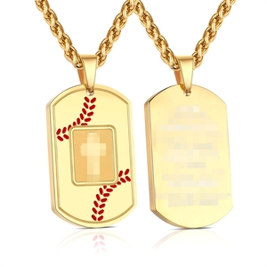 Nouveau produit transfrontalier très demandé : Collier pendentif pour homme de la marque Cross Army, style sportif polyvalent, très prisé en Europe. - Product Image 2