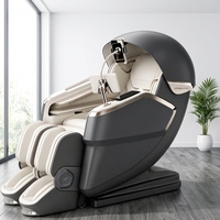 Fauteuil de massage électrique multifonctionnel pliable et portable en cuir PU, YS-C51 AI Smart 3D Luxury Zero Gravity, massage Shiatsu complet du corps