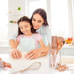 Best Selling 7 Pcs <strong>Kitchen</strong> Gadgets Tools Set <strong>Copper</strong> Coated Stainless Steel Utensils with Handle <strong>Kitchen</strong> <strong>Accessories</strong> - Product Image 5