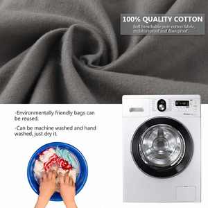 Promotional Luggage Toy <b>Backpack</b> Reusable Organizer Rope Breathable Organic Cotton Dust Bag for Shoes - Product Image 5