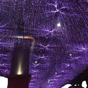 Decorative fairy color change fiber optic chandelier for hotel