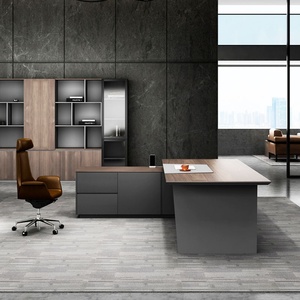 Chinese Factory Supply Modern Ceo Manager Executive Office Table Guangzhou Latest L Shape Office Computer - Product Image 1