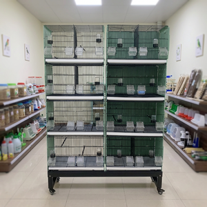 Jaula Grande Aves Base Rodante Para Loros Jaula Metalica Cria Aves Comercial Aviario Apilable Acero Inoxidable Jaula Pajaros Gra - Product Image 1