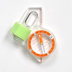 Left Thumb Orienteering Compass for Basic Training and Competition Fast Needle Setting for Outdoor Sports and Jet Pocket Usage