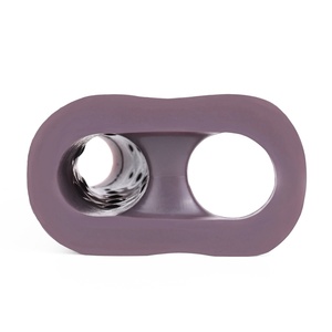 Wholesale Cock Ring Hollow Penis Sleeve Lock Ring Silicone Leather Men Wear Long Thick Cock Ring - Product Image 3