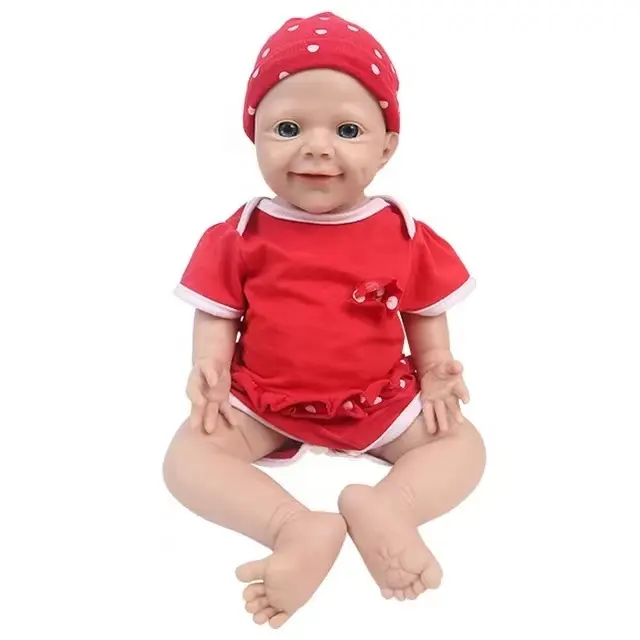 Neonati rinati realistici realistici delle bambole del neonato del corpo pieno del Silicone da 18 pollici