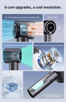 Ventilateur portable mini-jet puissant, électrique, USB, pour usage extérieur, domestique et hôtelier, emballage en boîte couleur