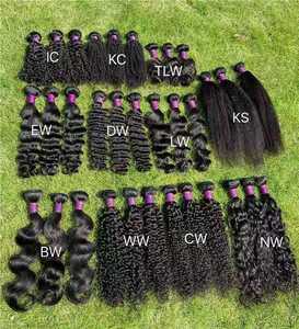 KSWIGS Cabello Humano Virgen 100% Color 1B, Paquetes de Cabello al Por Mayor Directo de Fábrica, Cabello con Cutícula Alineada para Salón y Venta al Por Mayor - Product Image 2