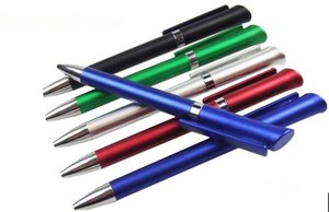 Matte Anodized Aluminum Click Ballpoint Pen With Matching Color Clip Business Colors Retractable Advertising Signature Pen - Product Image 2