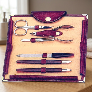 Environmental Professional 5 1 Stainless Steel Good Manicure Set Accessories Colorful Ladies Tool Kit Diamond <b>Nail</b> Nipper Cutter - Product Image 3