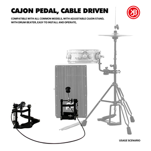Beatello JBK Professional Cable Direct Drive Shaft Axis <strong>Drum</strong> Foot Pedal Durable Parts Accessories <strong>for</strong> <strong>Box</strong> Cajon <strong>Drum</strong> - Product Image 2