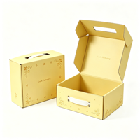 Boîte à chaussures de luxe haut de gamme avec poignée, personnalisable avec logo et motif, pour l'expédition et l'emballage postal, vente en gros