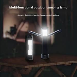 Venta Directa de Fábrica de Lámparas de Camping Multifuncionales de Tres Hojas, Lámparas de Trabajo, Atenuación Magnética, Lámparas de Emergencia para Camping - Product Image 1