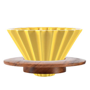 แก้วกรองกาแฟเซรามิคแบบโอริกามิ 1-2 ถ้วย อุปกรณ์บาริสต้า ดริปเปอร์กาแฟ - Product Image 3