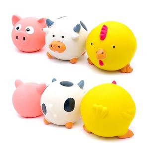 Lateks gıcırtılı hayvan şekilli köpek çiğneme oyuncakları diş taşlama Pet oyuncak - Product Image 1