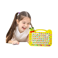 Tablette d'apprentissage pour enfants, jouet d'apprentissage, ABC, sons, lettres, formes, musique et mots, jouet interactif, alphabet intelligent, tablette éducative pour tout-petits
