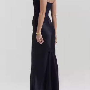 Vestido Elegante Negro Sexy, Nuevo, Sin Mangas, Primavera y Verano, OEM, Vestidos de Sirena de Alta Calidad para Mujer - Product Image 6